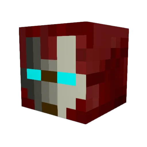 SupMatto Minecraft avatar head, 3D render