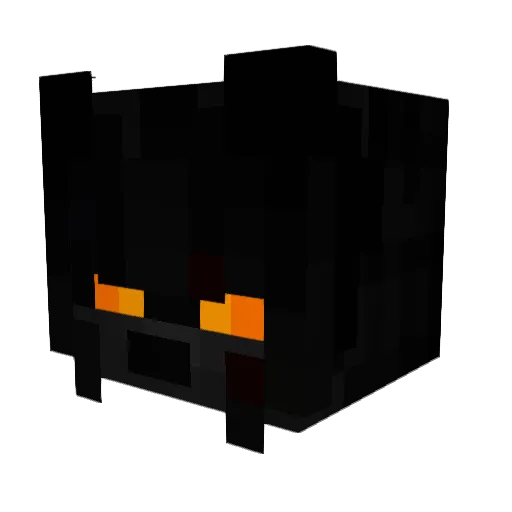 SupMyNWord Minecraft avatar head, 3D render
