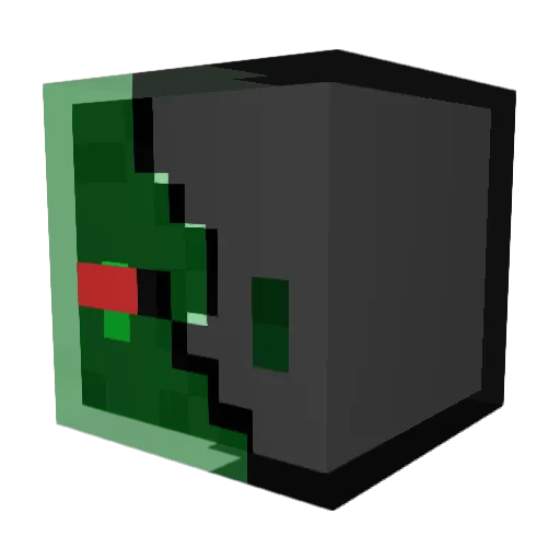 SupS7 Minecraft avatar head, 3D render