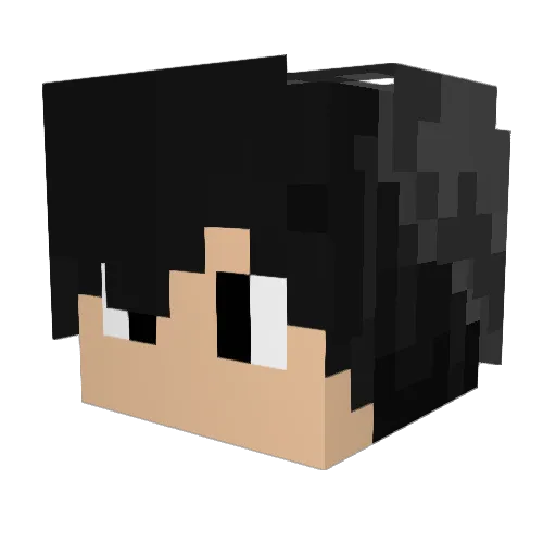 SupaApex Minecraft avatar head, 3D render