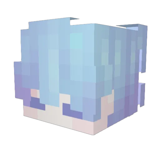 SupaCookiebrat Minecraft avatar head, 3D render
