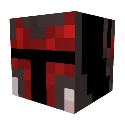 SupaHeroNLC Minecraft avatar head, 3D render