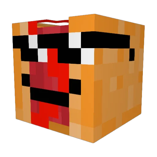 SupaMarcus Minecraft avatar head, 3D render