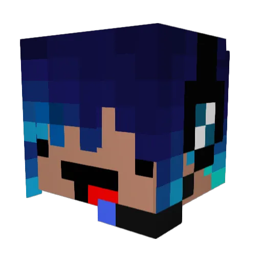 SupaSlayer150 Minecraft avatar head, 3D render
