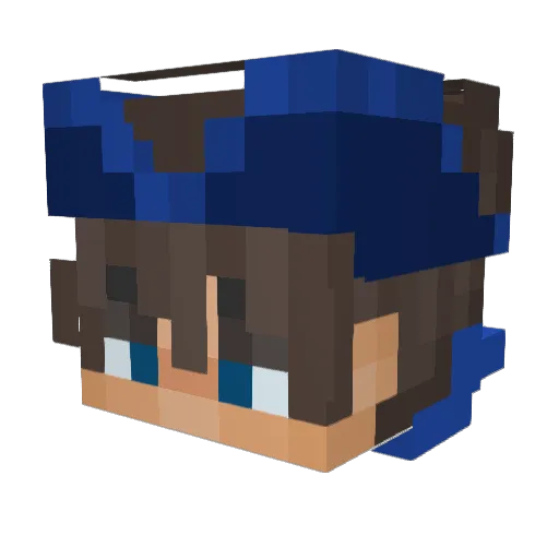 SupaSpidaman Minecraft avatar head, 3D render