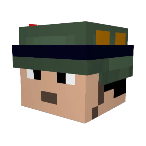 Supa__Hot Minecraft avatar head, 3D render