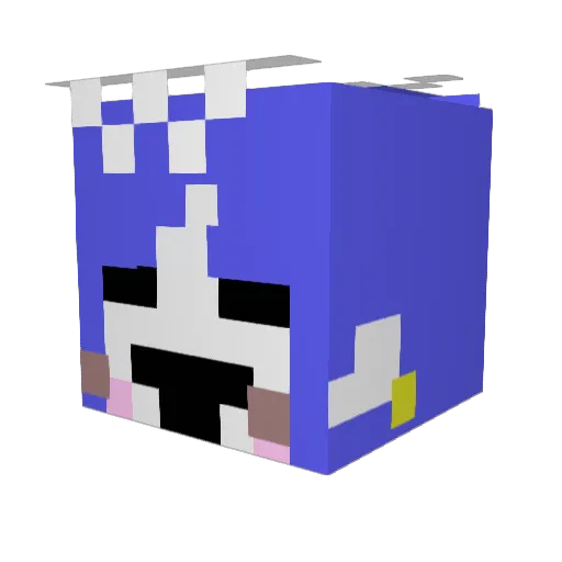Supa_natura_gurl Minecraft avatar head, 3D render