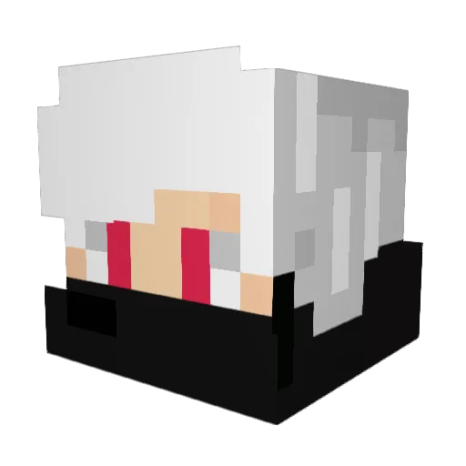 Supaaah Minecraft avatar head, 3D render