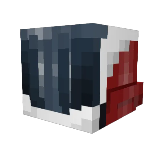 Supah3 Minecraft avatar head, 3D render