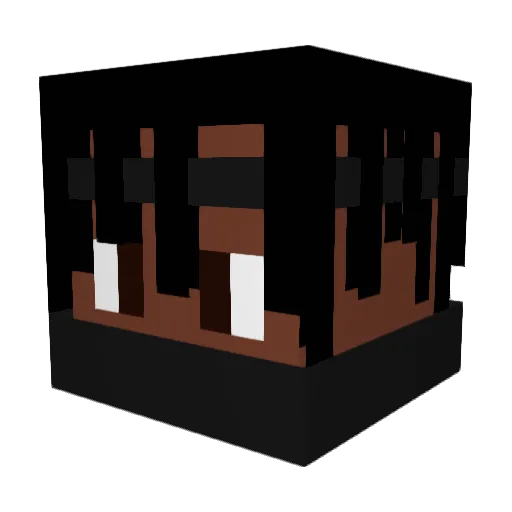 SupahNIN10doh Minecraft avatar head, 3D render