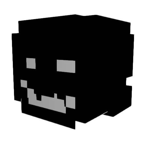 Supakie Minecraft avatar head, 3D render