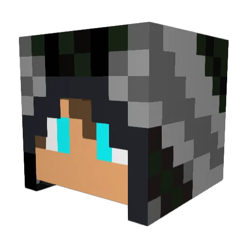 Supawesomegamer Minecraft avatar head, 3D render