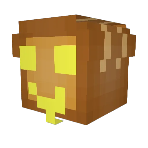 Supecan Minecraft avatar head, 3D render