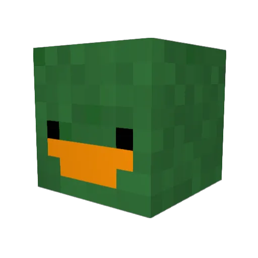 Super4000 Minecraft avatar head, 3D render