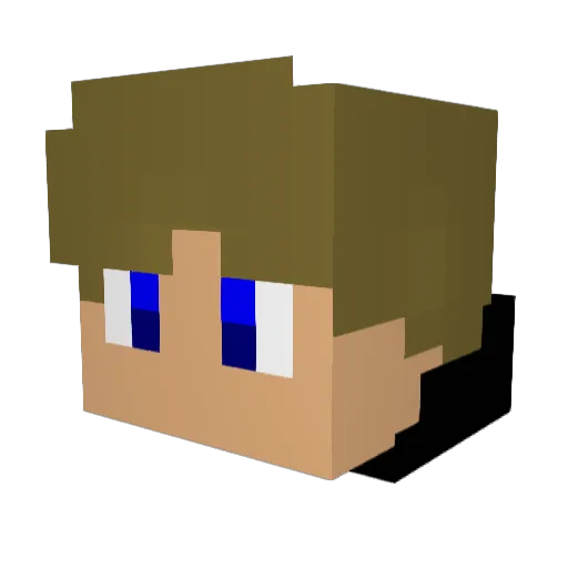 SuperAlbum123 Minecraft avatar head, 3D render