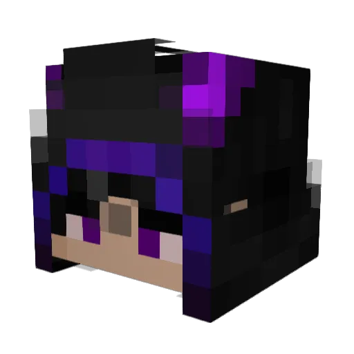 SuperAlpha Minecraft avatar head, 3D render