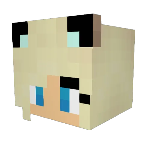 SuperAlyssa77 Minecraft avatar head, 3D render