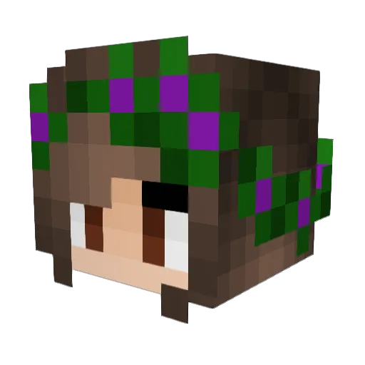 SuperAnimals72 Minecraft avatar head, 3D render