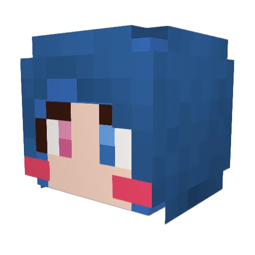 SuperApple76 Minecraft avatar head, 3D render