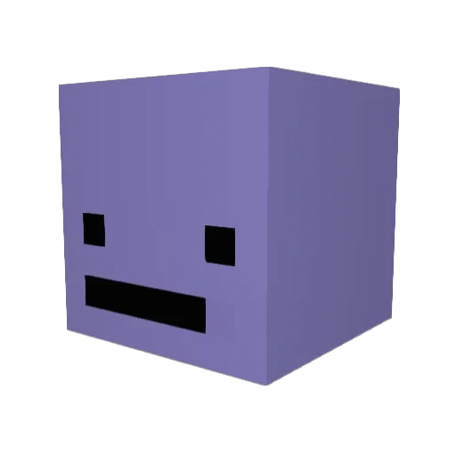 SuperAu52 Minecraft avatar head, 3D render