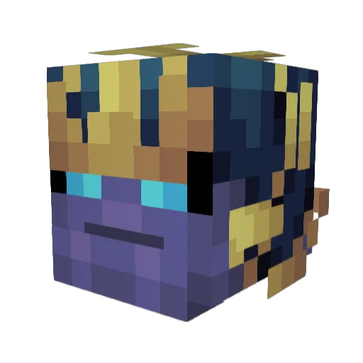 SuperAxel8000 Minecraft avatar head, 3D render