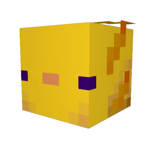 SuperAxolotl Minecraft avatar head, 3D render