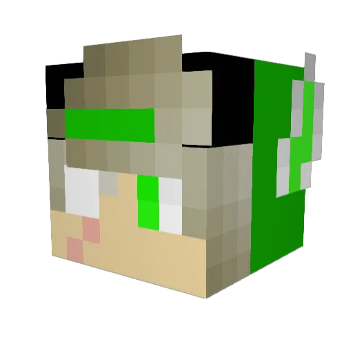 SuperAyaanN Minecraft avatar head, 3D render