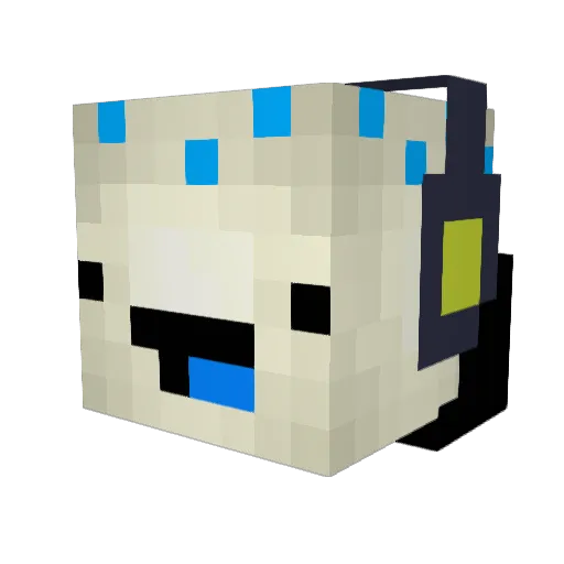 SuperBarBuilder Minecraft avatar head, 3D render