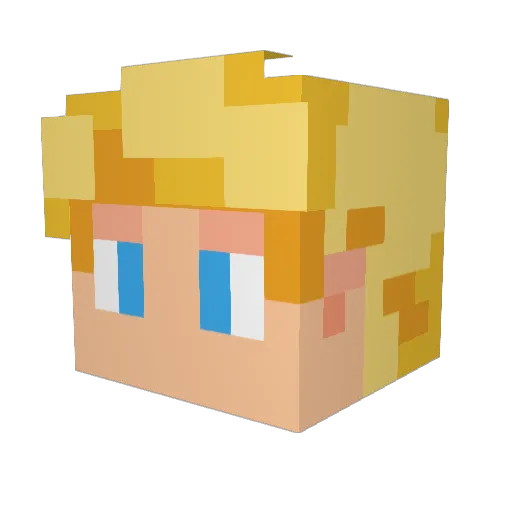 SuperBlake85 Minecraft avatar head, 3D render