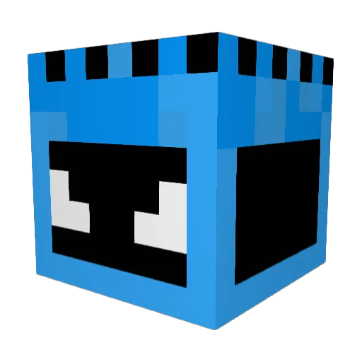 SuperBlakeB Minecraft avatar head, 3D render