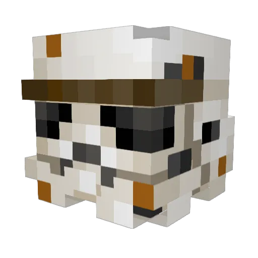 SuperBlock2 Minecraft avatar head, 3D render