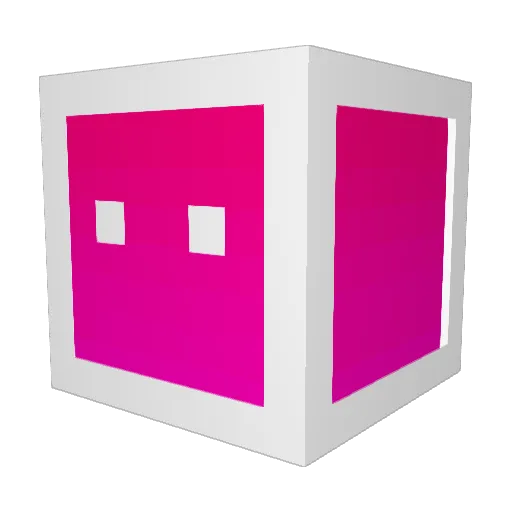 SuperBome Minecraft avatar head, 3D render