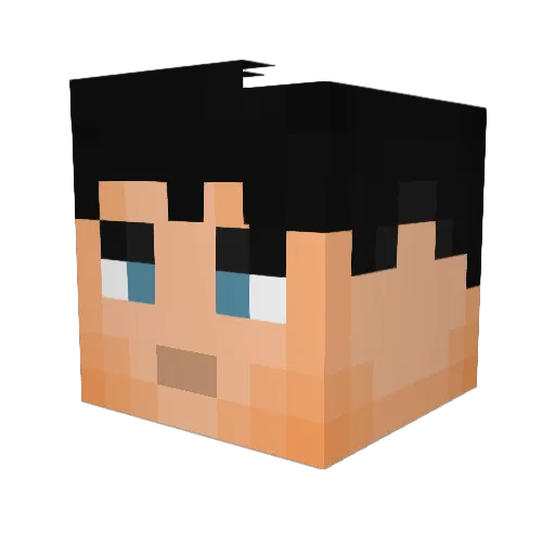 SuperBoy10325 Minecraft avatar head, 3D render