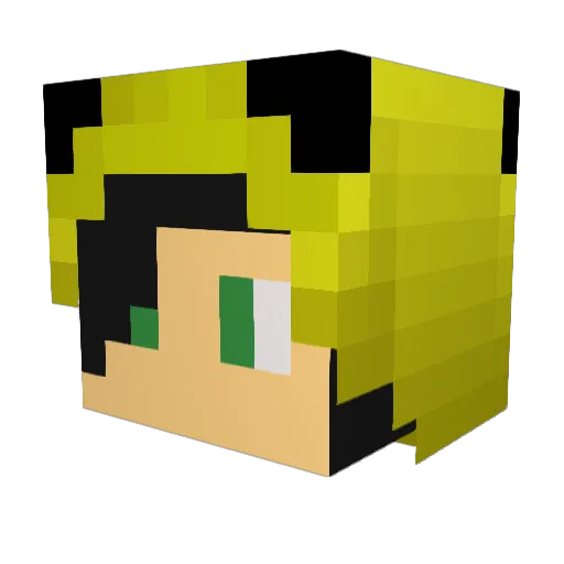 SuperBoyOliver Minecraft avatar head, 3D render