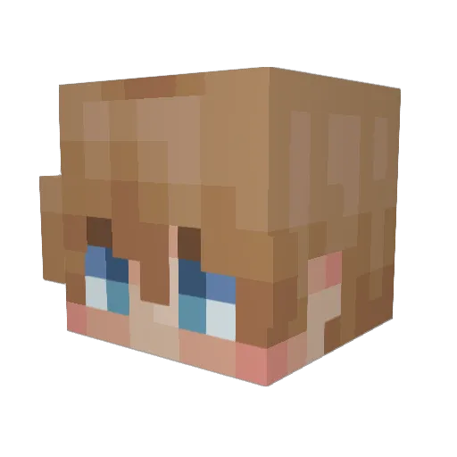 SuperBoyx Minecraft avatar head, 3D render