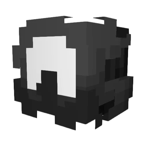 SuperBrainz Minecraft avatar head, 3D render