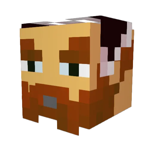 SuperBuddy27 Minecraft avatar head, 3D render