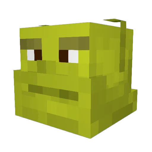 SuperBufdi Minecraft avatar head, 3D render