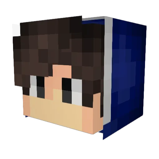 SuperC1817 Minecraft avatar head, 3D render