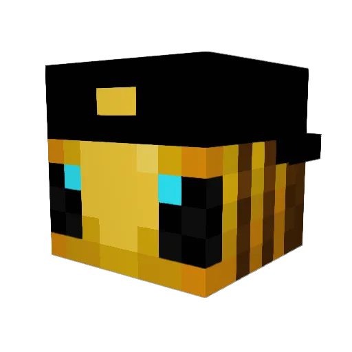 SuperCallMan14 Minecraft avatar head, 3D render