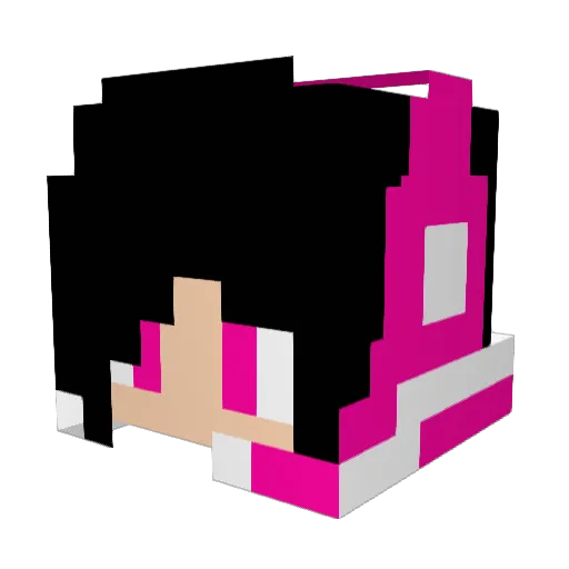 SuperCat933 Minecraft avatar head, 3D render