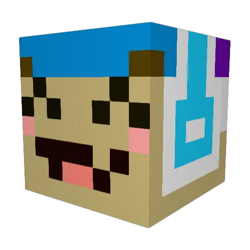 SuperColin310 Minecraft avatar head, 3D render