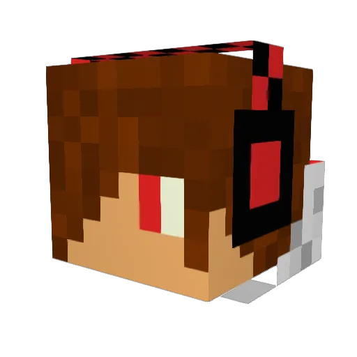 SuperCoolSnail Minecraft avatar head, 3D render