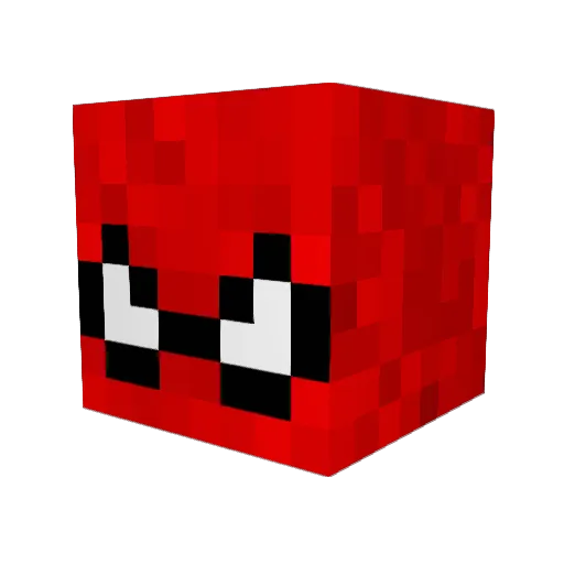 SuperD25 Minecraft avatar head, 3D render