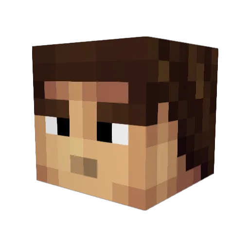 SuperD707 Minecraft avatar head, 3D render