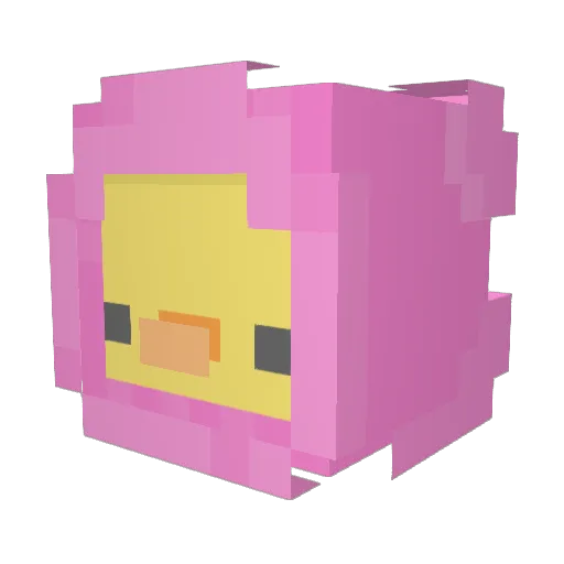 SuperDodik Minecraft avatar head, 3D render