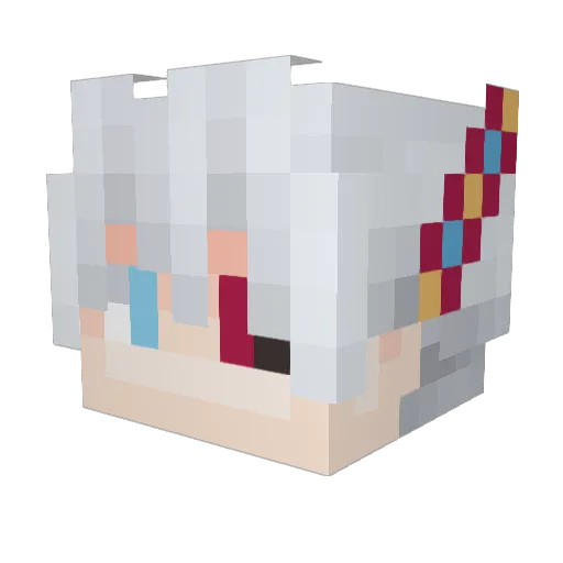 SuperDude343 Minecraft avatar head, 3D render