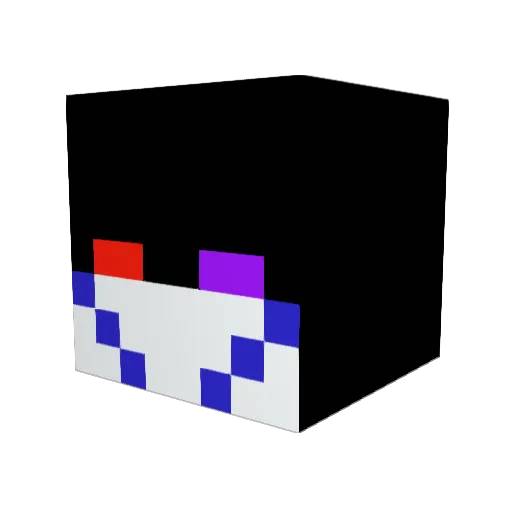 SuperDupont Minecraft avatar head, 3D render