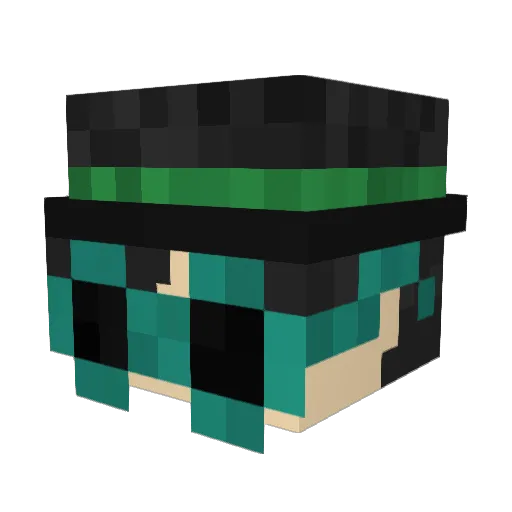 SuperDylanGamez Minecraft avatar head, 3D render