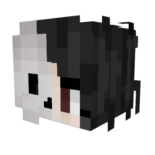 SuperEllinor Minecraft avatar head, 3D render